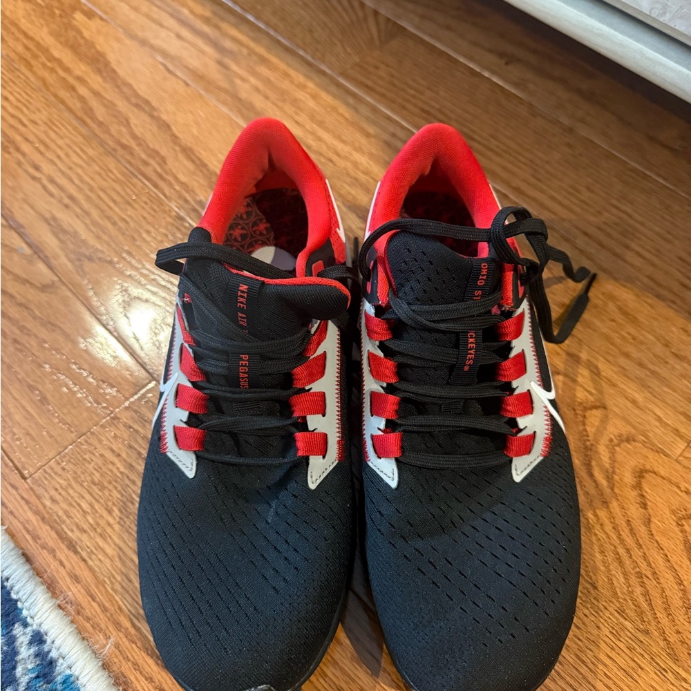 Ohio State Red and Black Sneakers